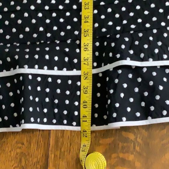 INC black and white polka dot  fit and flare dress - Picture 12 of 12